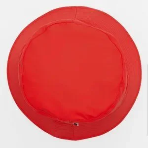 Zara | Accessories | Zara Red Rubberized Bucket Hat Sz M Nwt 
